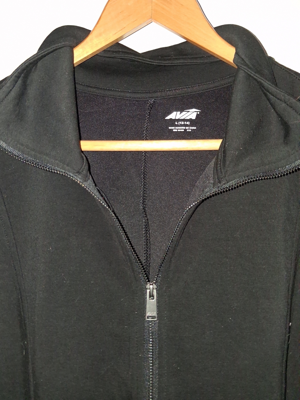 Avia Black Sleeveless Zip-Front Jumpsuit Romper - Picture 2 of 2